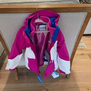 Girls Columbia XXS 3 - 1 Ski Jacket